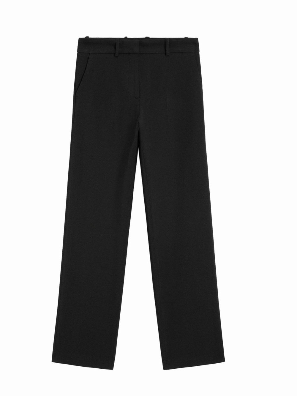 STRAIGHT FIT TROUSERS WITH BELT LOOP